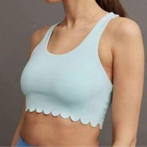 NWT EleVen Venus Williams Icy Blue Pretty Power Sports Bra - Size Large - Picture 1 of 9